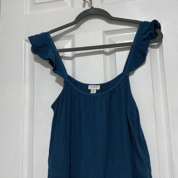 JCrew Factory ruffle strap gauze maxi dress - Picture 7 of 9